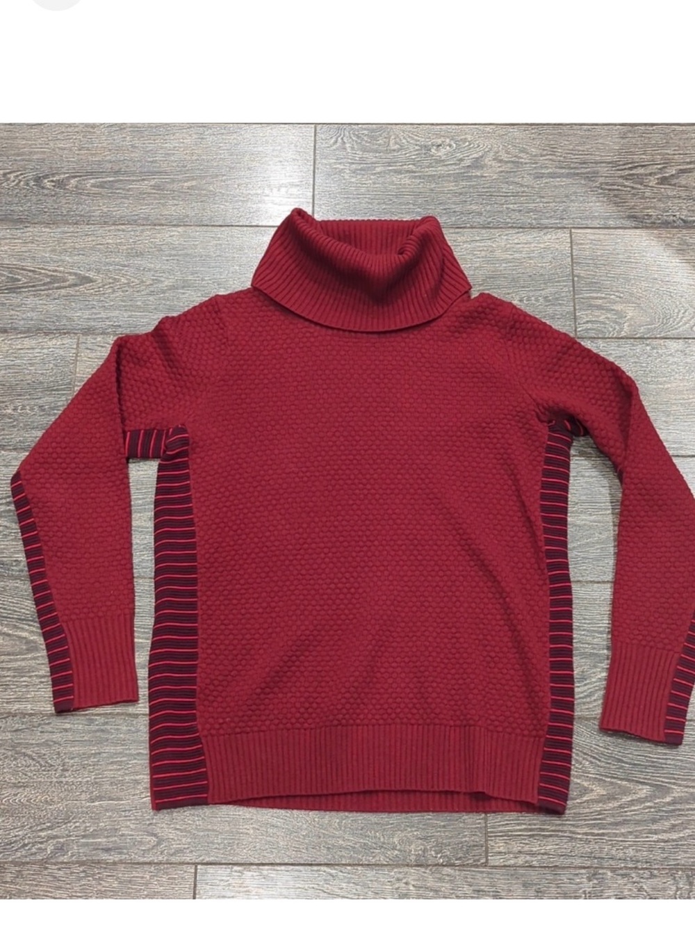 Athlete marina Chianti red merino wool sweater